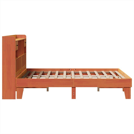 Letto senza Materasso Marrone Cera 140x190 cm in Legno di Pino