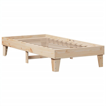 Letto senza Materasso 90x190 cm in Legno Massello di Pino