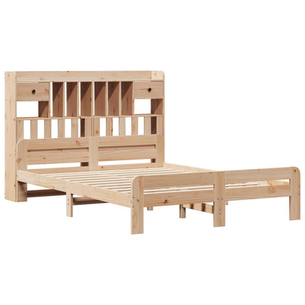 Letto Libreria senza Materasso 150x200 cm in Legno di Pino