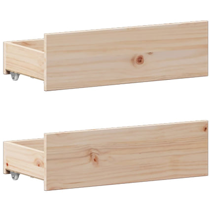Letto Libreria senza Materasso 200x200 cm in Legno di Pino