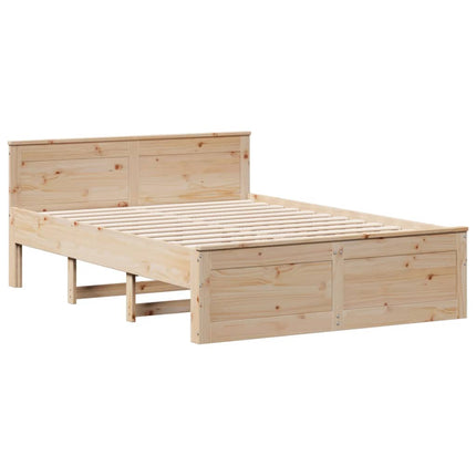 Letto Libreria senza Materasso 160x200 cm in Legno di Pino