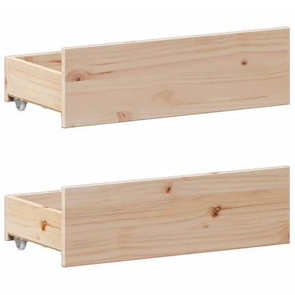 Letto Libreria senza Materasso 140x200 cm in Legno di Pino