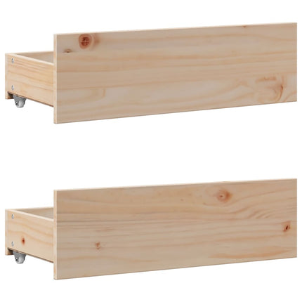 Letto Libreria senza Materasso 150x200 cm in Legno di Pino