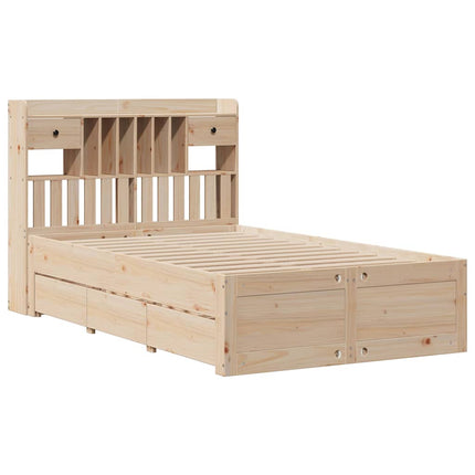 Letto Libreria senza Materasso 120x200cm Legno Massello di Pino