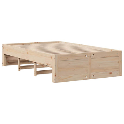 Letto Libreria senza Materasso 120x200cm Legno Massello di Pino