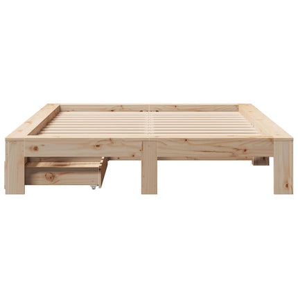 Letto senza Materasso 150x200 cm in Legno Massello di Pino