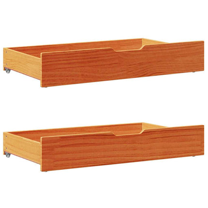 Letto senza Materasso Marrone Cera 90x200 cm Legno di Pino