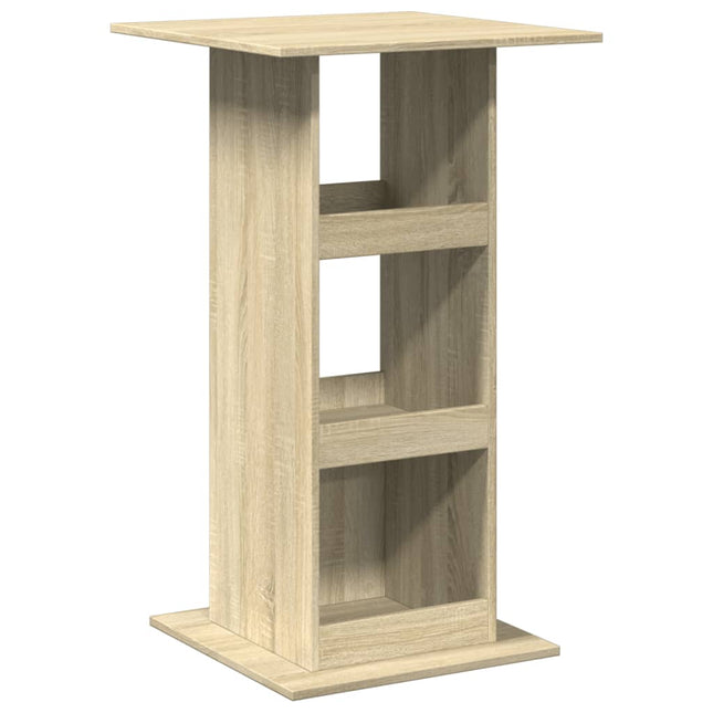 Tavolo Bar Portaoggetti Rovere Sonoma 60x60x102 cm Multistrato