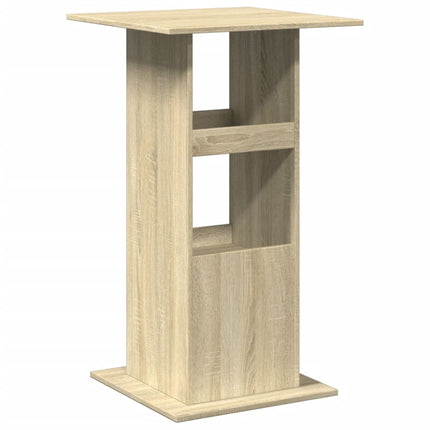 Tavolo Bar Portaoggetti Rovere Sonoma 60x60x102 cm Multistrato