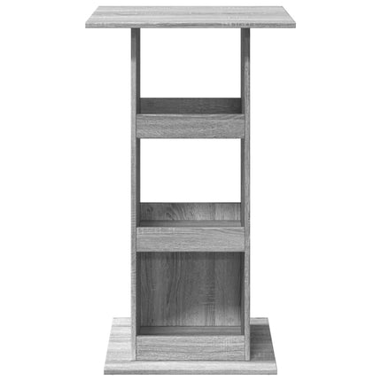 Tavolo Bar Portaoggetti Grigio Sonoma 60x60x102 cm Multistrato