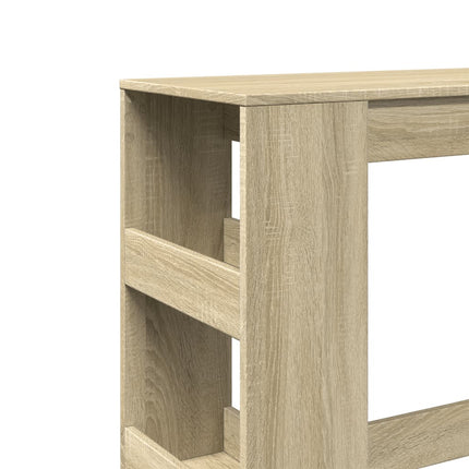 Tavolo Bar con Rastrelliera Sonoma 90x40x103,5 cm Multistrato