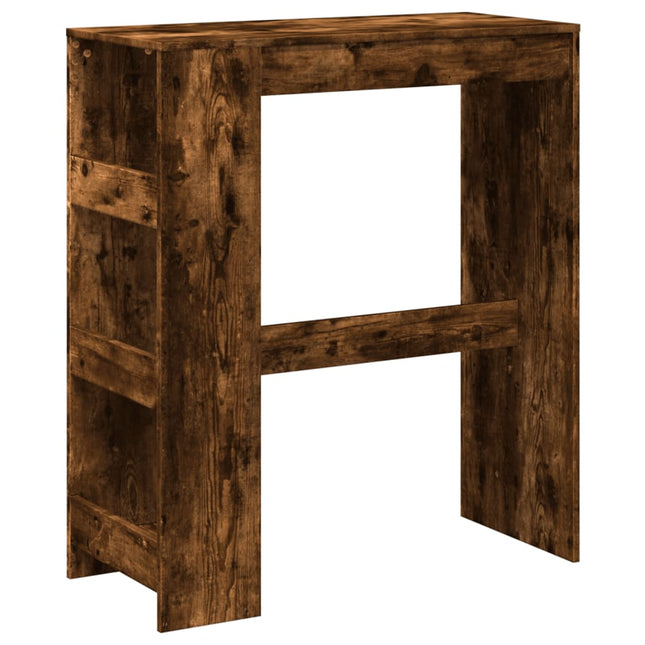 Tavolo Bar con Rastrelliera Rovere 90x40x103,5 cm Multistrato