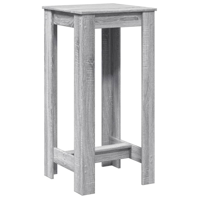 Tavolo da Bar Grigio Sonoma 51x50x103,5 cm in Legno Multistrato