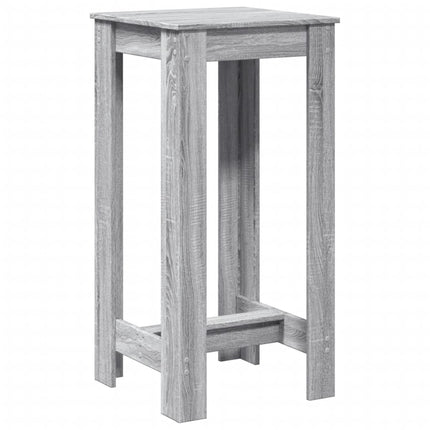 Tavolo da Bar Grigio Sonoma 51x50x103,5 cm in Legno Multistrato