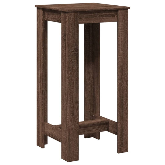 Tavolo da Bar Rovere Marrone 51x50x103,5 cm in Truciolato