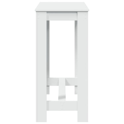 Tavolo da Bar Bianco 102x50x103,5 cm in Legno Multistrato