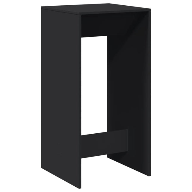 Tavolo da Bar Nero 51x50x103,5 cm in Legno Multistrato