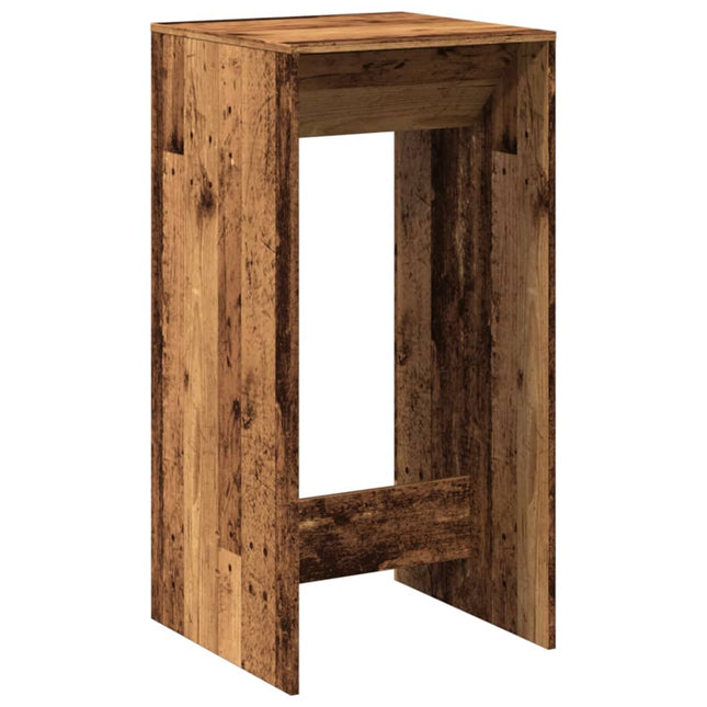 Tavolo da Bar Legno Antico 51x50x103,5 cm in Legno Multistrato