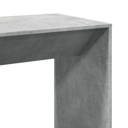 Tavolo da Bar Grigio Cemento 102x50x103,5 cm Legno Multistrato