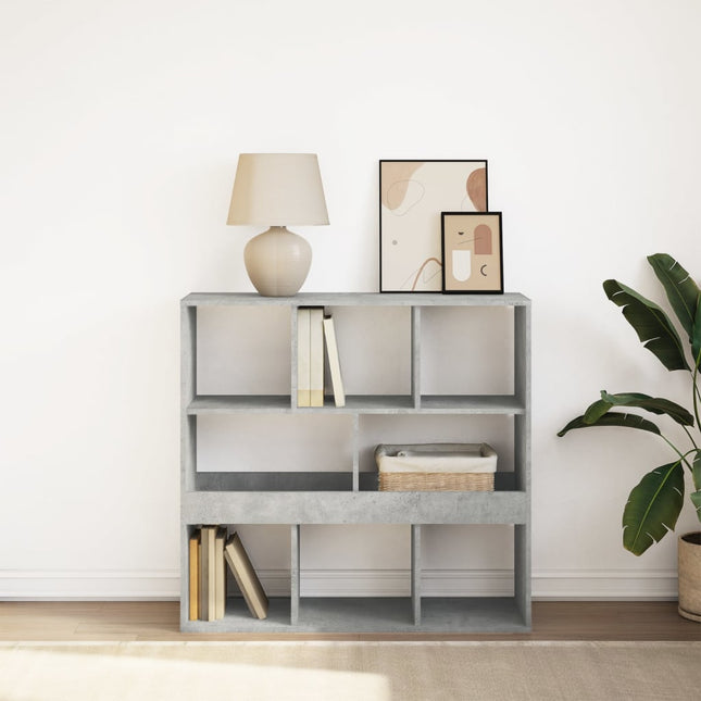 Libreria/Divisorio Grigio Cemento 100x33x94,5 cm