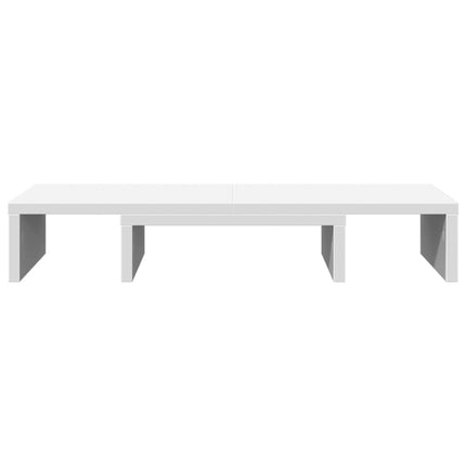 Supporto Monitor Regolabile Bianco 60x24x10,5 cm in Truciolato