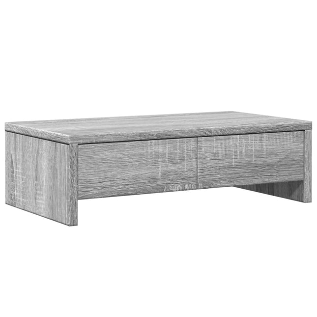 Supporto Monitor con Cassetti Grigio 50x27x15 cm in Truciolato