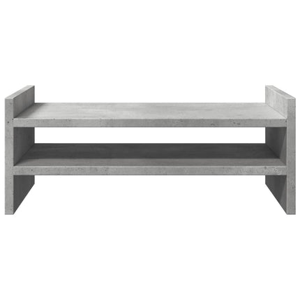 Supporto per Monitor Grigio Cemento 50x27x20 cm in Truciolato