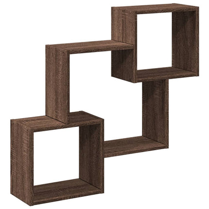 Mobile a Parete 78x18x71 cm Rovere Marrone in Legno Multistrato