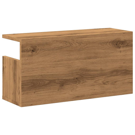 Mobile a Parete 60x20x30 cm Rovere Artigianale in Truciolato