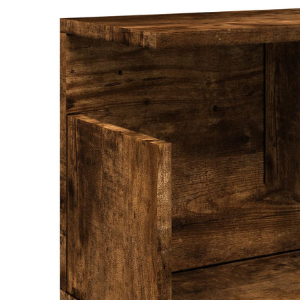Mobile a Parete 100x20x30 cm Rovere Fumo in Legno Multistrato