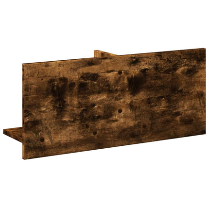 Mobile a Parete 70x16,5x30 cm Rovere Fumo in Legno Multistrato