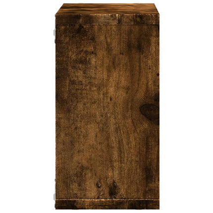 Mobile a Parete 60x16x30 cm Rovere Fumo in Legno Multistrato