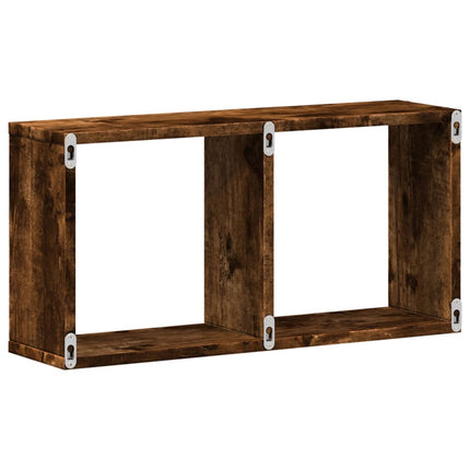 Mobile a Parete 60x16x30 cm Rovere Fumo in Legno Multistrato
