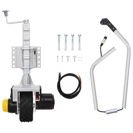 Ruota per Cric per Rimorchio 12 V 550 W in Alluminio