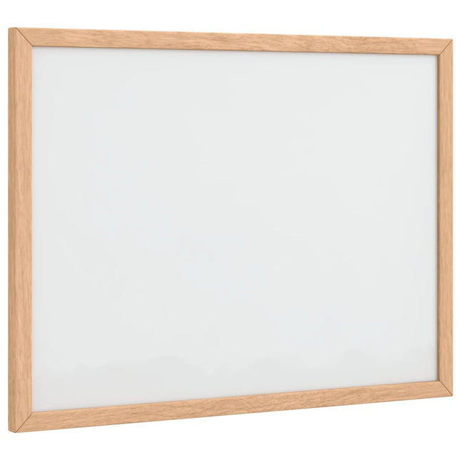 Lavagna Bianca Magnetica con Cornice in Legno di Pino 40x30 cm