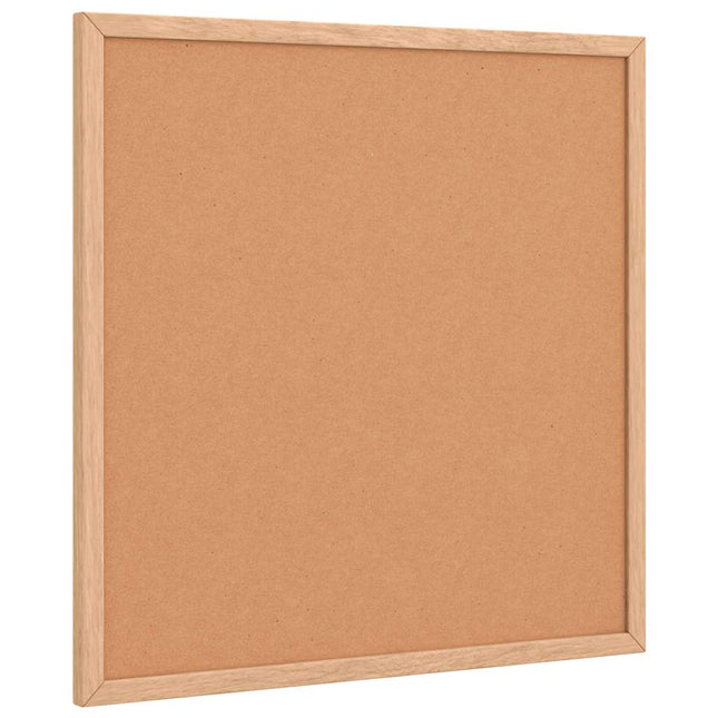 Tavola in Sughero con Cornice Legno Massello di Pino 40x40 cm