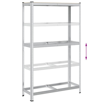 Ripiano Pneumatici a 2 Strati 110x40x180cm Acciaio e Truciolato