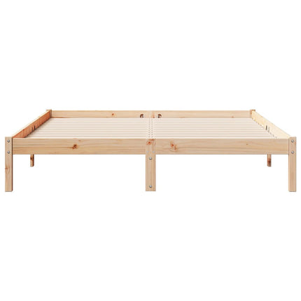 Letto Extra Lungo senza Materasso 140x220 cm in Legno di Pino
