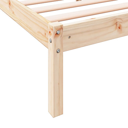 Letto Extra Lungo senza Materasso 140x220 cm in Legno di Pino