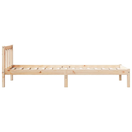 Letto Extra Lungo senza Materasso 80x220 cm in Legno di Pino