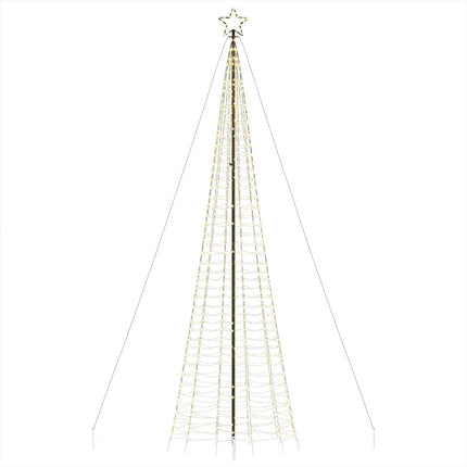 Albero di Natale a LED con Punte 1534 LED Bianco Caldo 500 cm