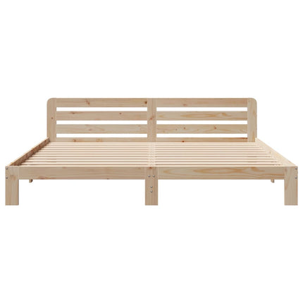 Letto senza Materasso 200x200 cm in Legno Massello di Pino