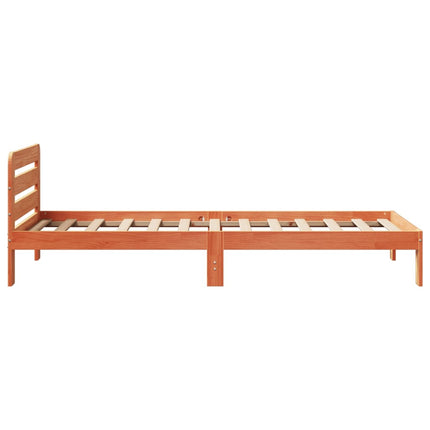 Letto senza Materasso Marrone Cera 90x190 cm in Legno di Pino