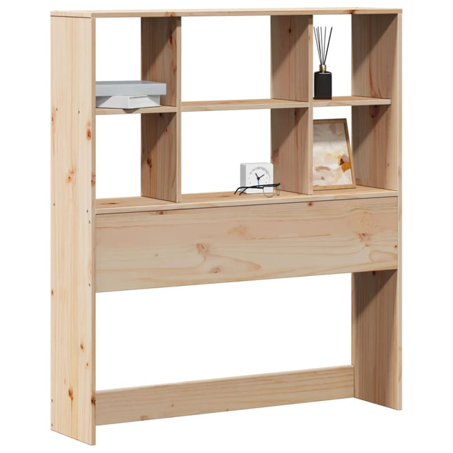 Testiera con Ripiani 75 cm in Legno Massello di Pino