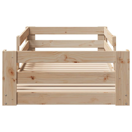 Giroletto senza Materasso 80x200 cm in Legno Massello Pino