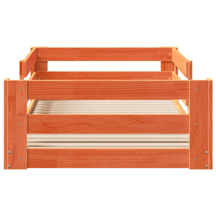 Letto senza Materasso Marrone Cera 90x190 cm in Legno di Pino