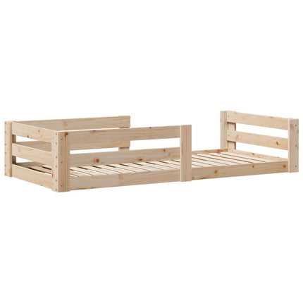 Letto senza Materasso 75x190 cm in Legno Massello Pino