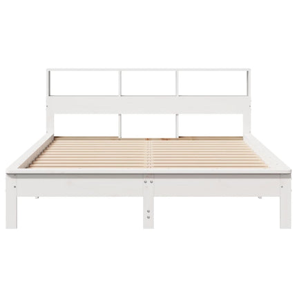 Letto Libreria senza Materasso Bianco 120x200 cm Legno di Pino