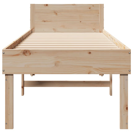 Letto senza Materasso 90x200 cm in Legno Massello di Pino