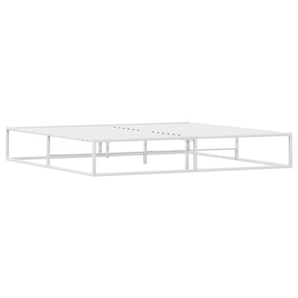 Giroletto senza Materasso Bianco 200x200 cm Metallo